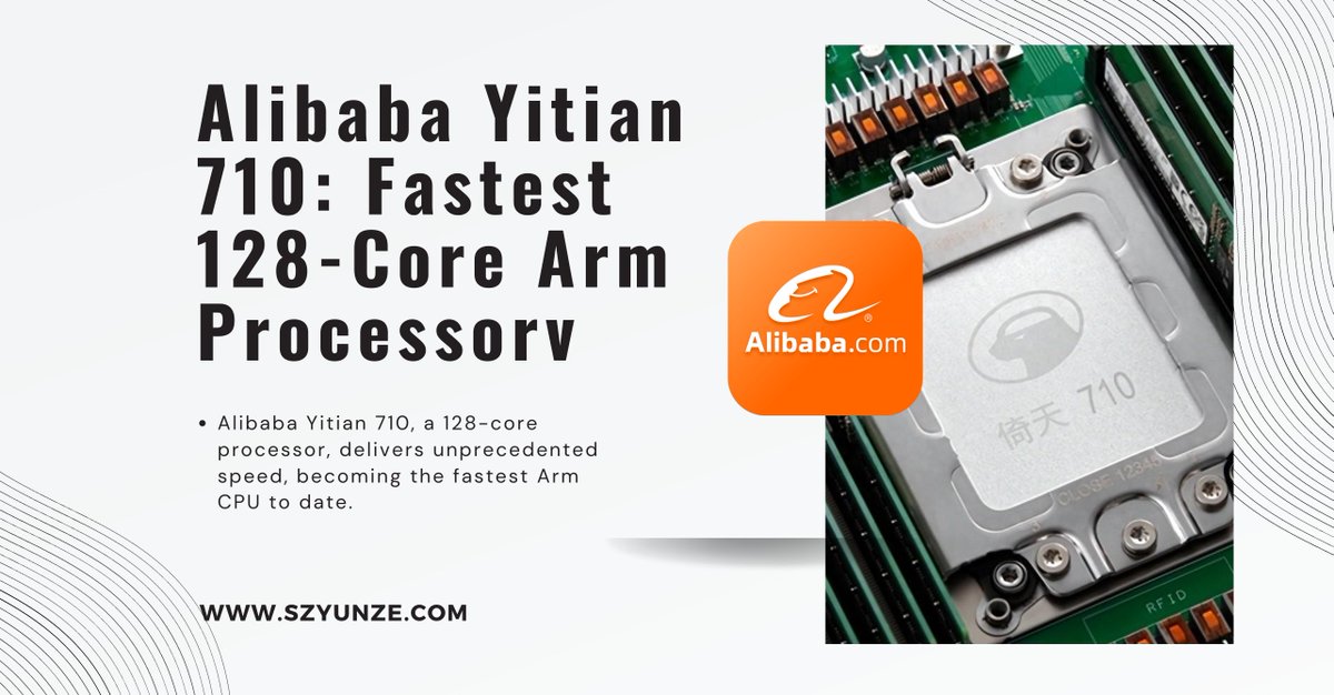 DiskMFR's tweet image. Alibaba Yitian 710: Fastest 128-Core Arm Processor

🔗Read the full article: szyunze.com/alibaba-yitian…

#Alibaba #Yitian710 #ArmProcessor #CloudComputing #DataCenters #TechInnovation #EnergyEfficiency #ProcessorTechnology #FutureTech #TechTrends