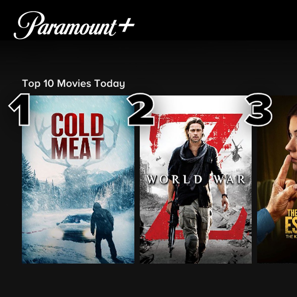 Yeay great news!! I’m here in Canada filming and just learned that my movie “Cold Meat” went straight to #1 today!! It’s my birthday gift for tomorrow I’ll be celebrating my birthday on set shooting🥳🎬🎂🎭 Big congrats 🥳@therealleech @YanTual @FeaturisticG   @paramountplus