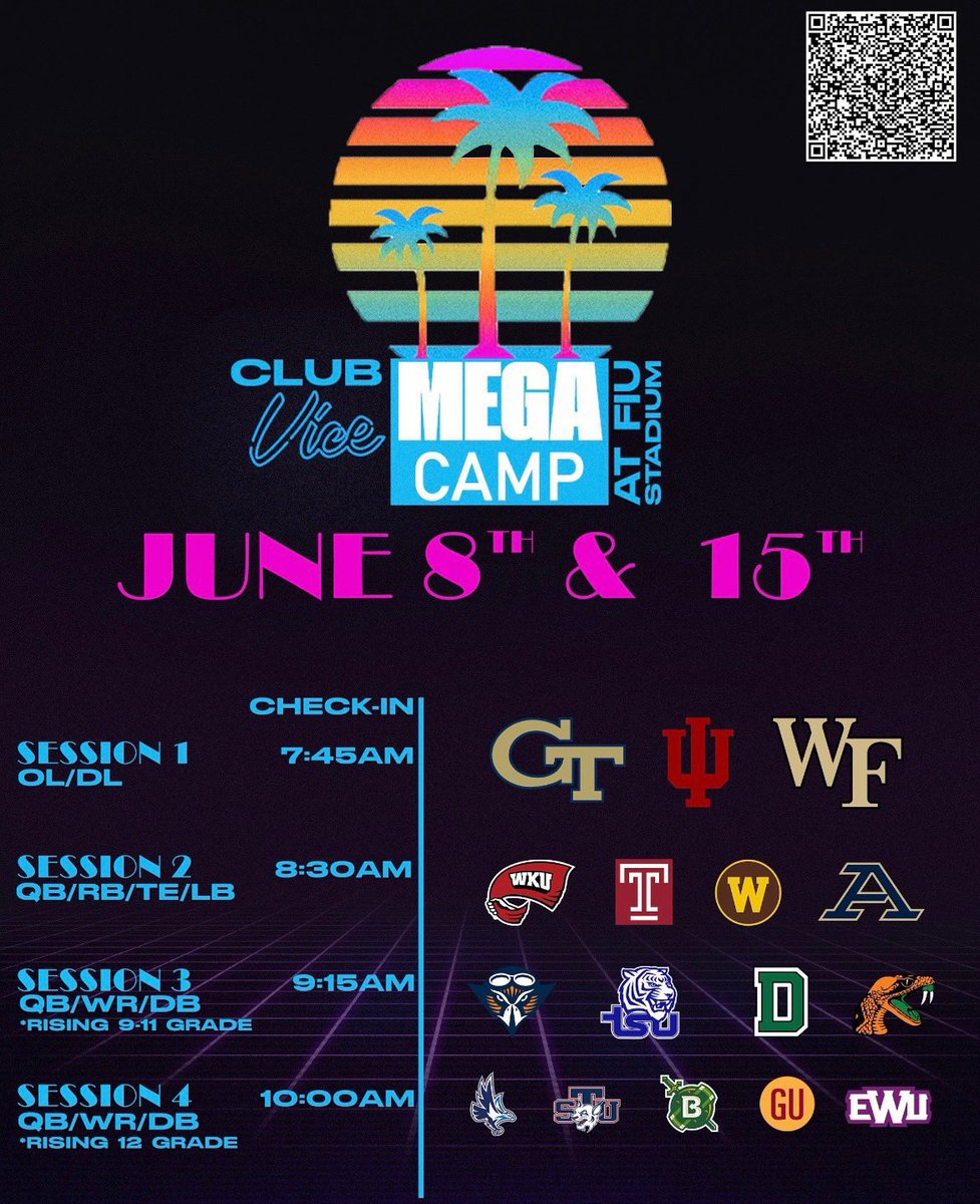 I will be @FIUFootball Mega Camp on June 8th @CoachMikeMac @CoachYost