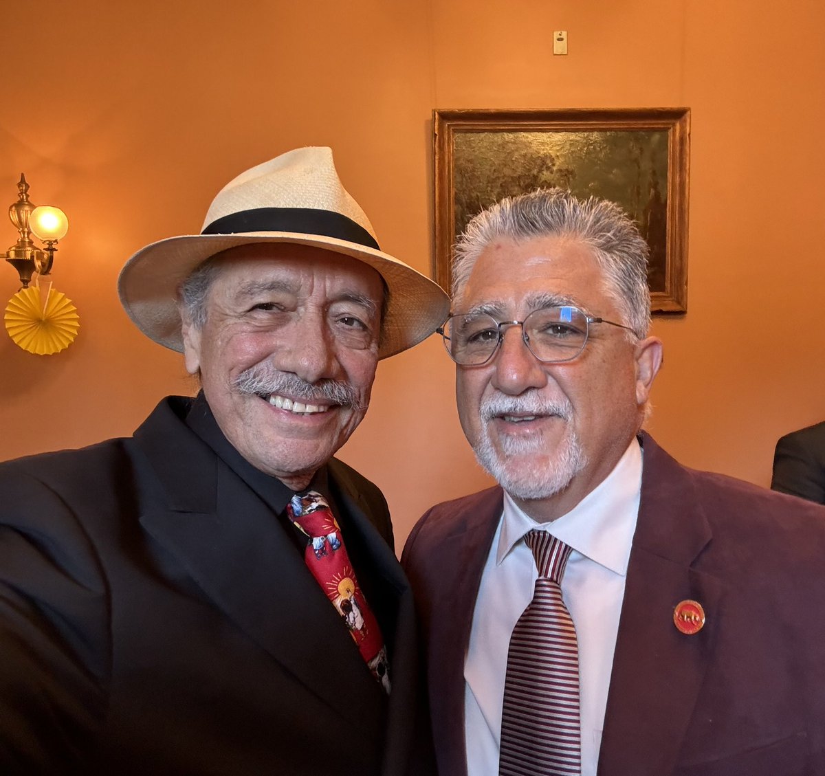 Exciting to have Edward James Olmos in Sacramento today. Had a good moment to express my appreciation of his activism and talent. He took the selfie which was fun.