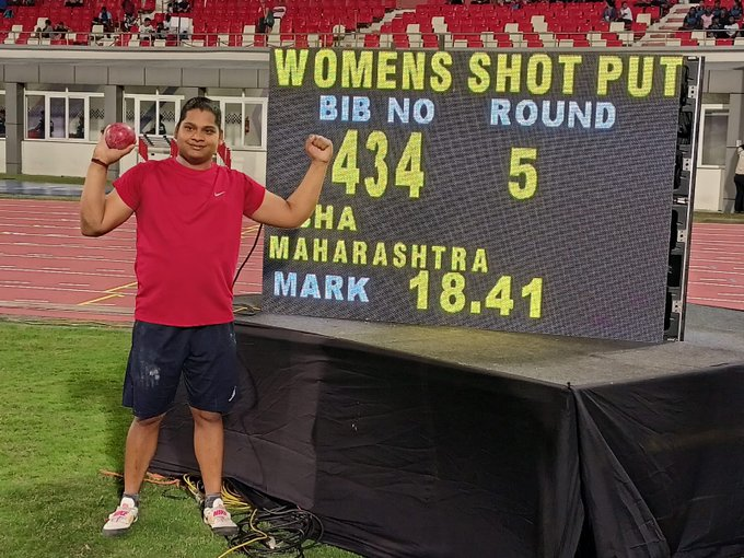 Abha Khatua has set a national record and won a #goldmedal in the Women's #ShotPut with a massive throw of 18.41 metres at the National Federation Cup Athletics Competition in Bhubaneswar.

@afiindia #nationalrecord #NationalFederationCupAthleticsCompetition