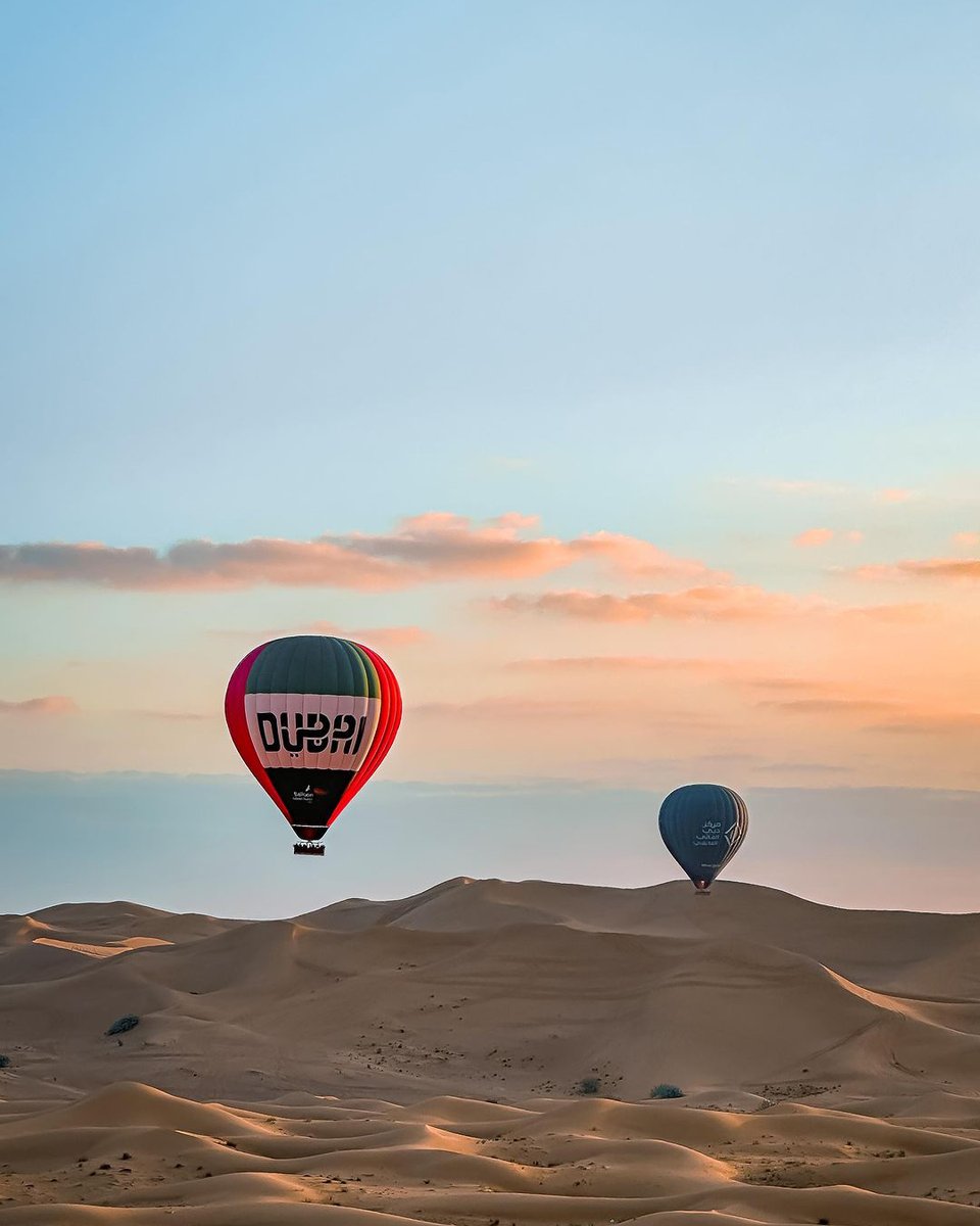 Dubai’s desert experiences are nothing short of legendary! 
Did you hop on a hot air balloon in the desert before? 😍 
📸 IG/ danthelion_15 & dan.explores
#VisitDubai