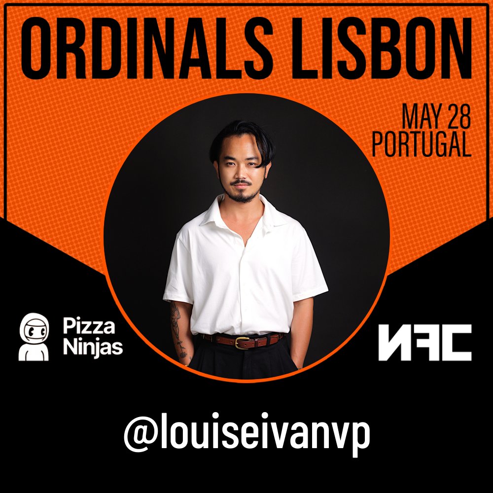 🚨NEW SPEAKER🚨 @louiseivanvp will be joining us on May 28th for our Ordinals takeover in Lisbon!