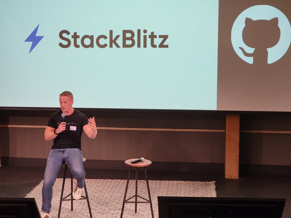 Now, @ericsimons40 is providing a great overview and showing @stackblitz in action.