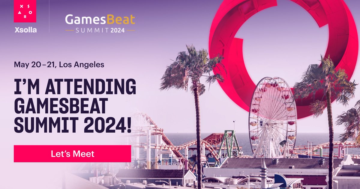 The @GamesBeat Summit is one week away. Cannot wait. This is one the best of the year. See you there! #GBSummit #gamedev #equalaccess 

xsolla.events/GBS24