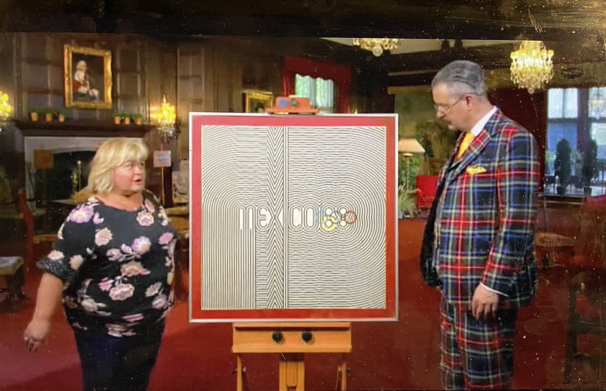 “Op Art, Not Pop Art, Which is short for Optical Art” (almost an optical illusion) learn your art forms #antiquesroadshow @RoadshowPBS No connection to #suitart which carries it’s own optical thrills