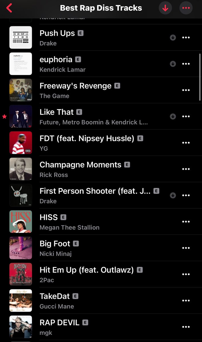 Apple be sneaking some trash into the “best diss track” playlist smh