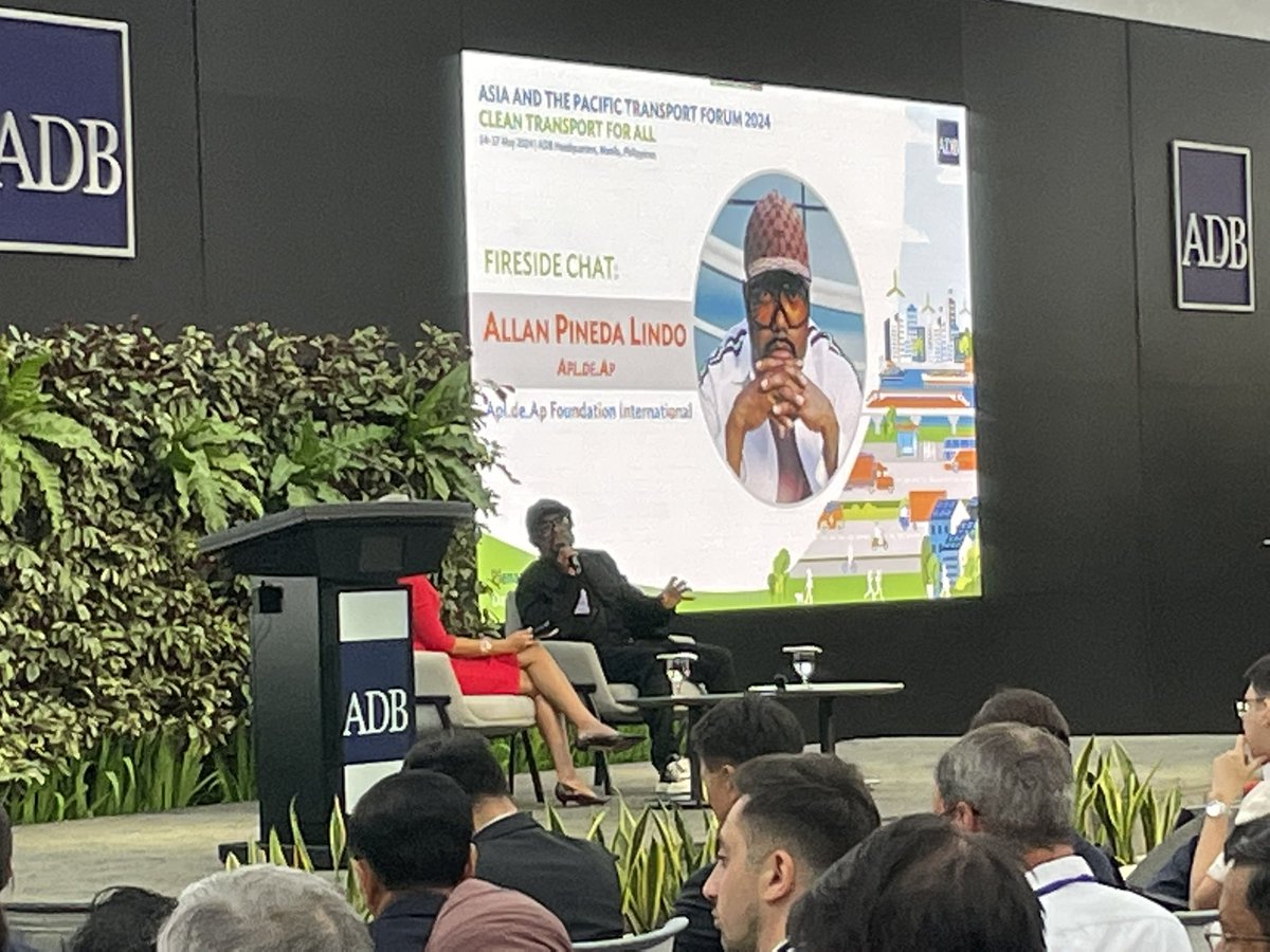 @apldeap sharing his story of life growing up in the #Philippines and the challenges getting to school and health care. Today, there’s still a long way to go. Communities everywhere need #safe and #sustainable transport. #adbtransportforum #sustainabletransport