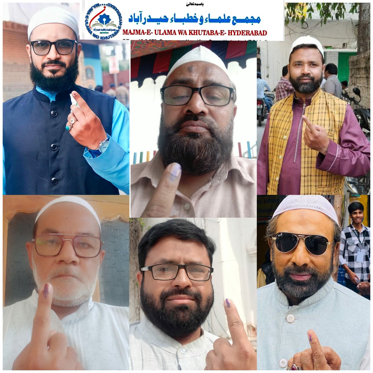 MajmaUlamaHyd's tweet photo. Alhumdolilla MAJMA -E-ULAMA WA KHUTABA HYDERABAD Shia Ulama and Zakereen has caste their votes. @asadowaisi @zulfeqaraimim @HusssainAsad @aimim_national @akbarowaisii @Jaffarhusainmla @YasarArafat_ https://t.co/p8DR7JC0G9