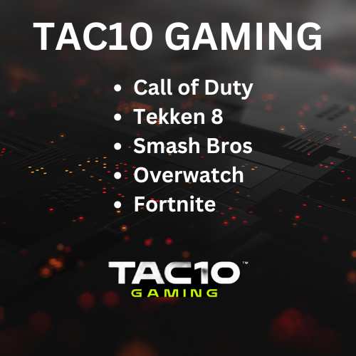 TAC10Gaming's tweet photo. TAC10 Gaming is looking to fill the Following teams along with looking for team managers! If you are interested shoot us a DM to get started https://t.co/94yjP9qmTf