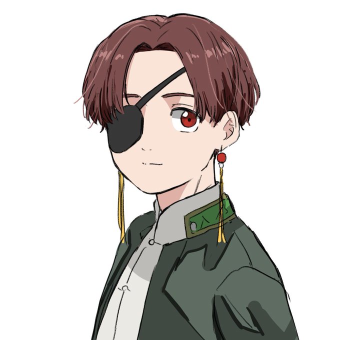 「brown hair eyepatch」 illustration images(Latest)
