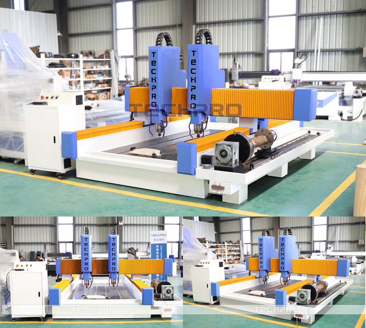 Christytechpro's tweet image. TechPro Heavy Duty 4 Axis Stone Cnc Router With Double Head And Rotary
youtu.be/MENmjIlpsBc

Email: export05@techprocnc.com
Whatsapp/Wechat: +8615964016376
#cncrouter #cncstonerouter #cncengraving #routermachine #engravingmachine #stonecarving #stonecuttingmachine #stonework
