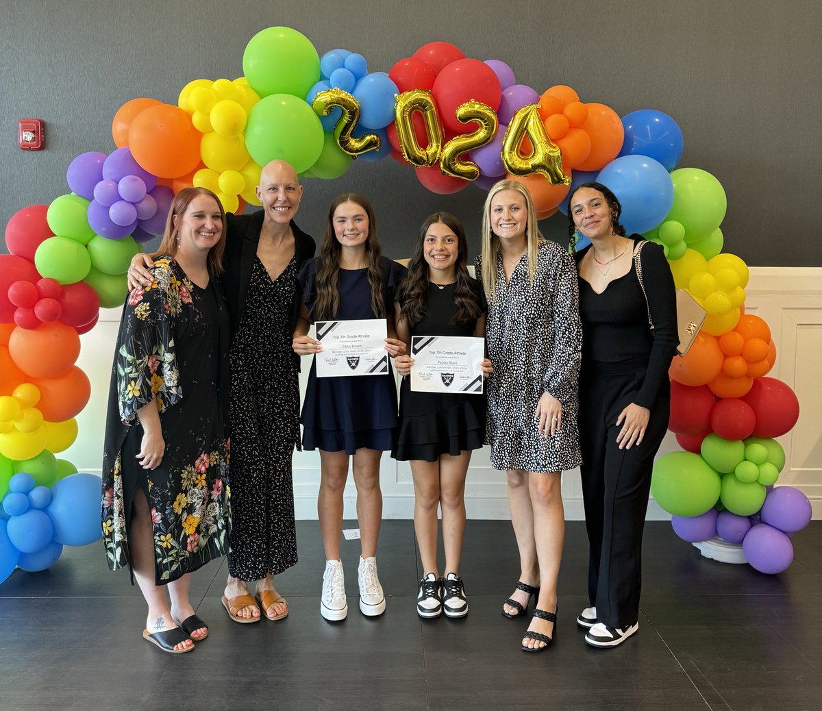 Super proud of these girls!! 🤩🖤
Top 7th Grade Athletes - Chloe Brown & Paisley Moya 
Top 8th Grade Athletes - Khloe Acosta & Reese Haggard 
#multisportathlete @RJHRaiders