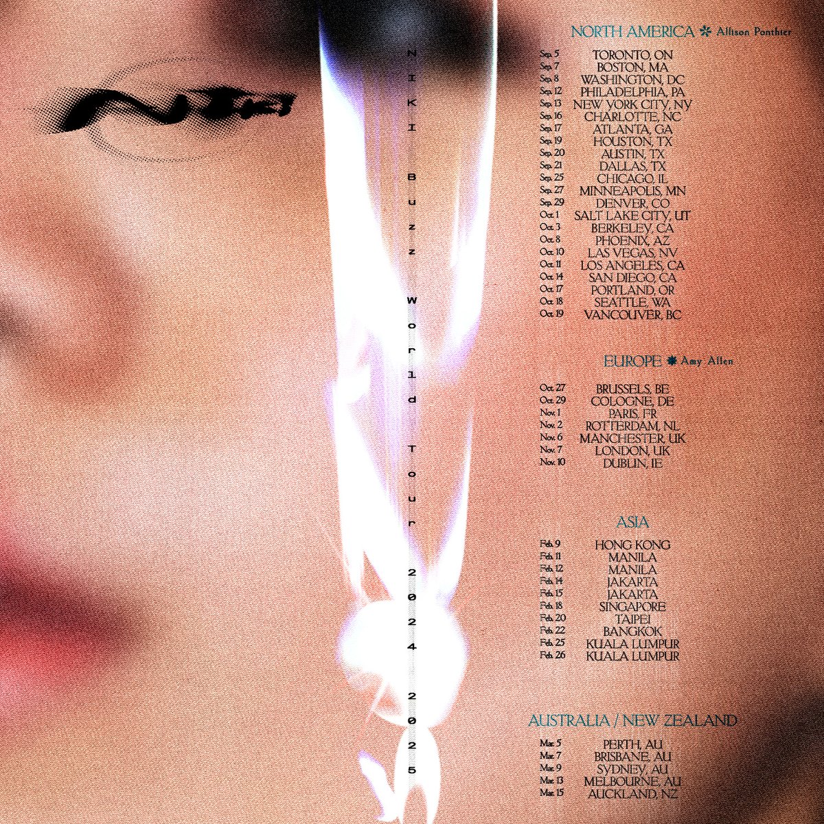 NIKI BUZZ WORLD TOUR ⚡️ North America + Europe pre-sale begins tomorrow 10am local time. RSVP at nikizefanya.com for the pre-sale code!
