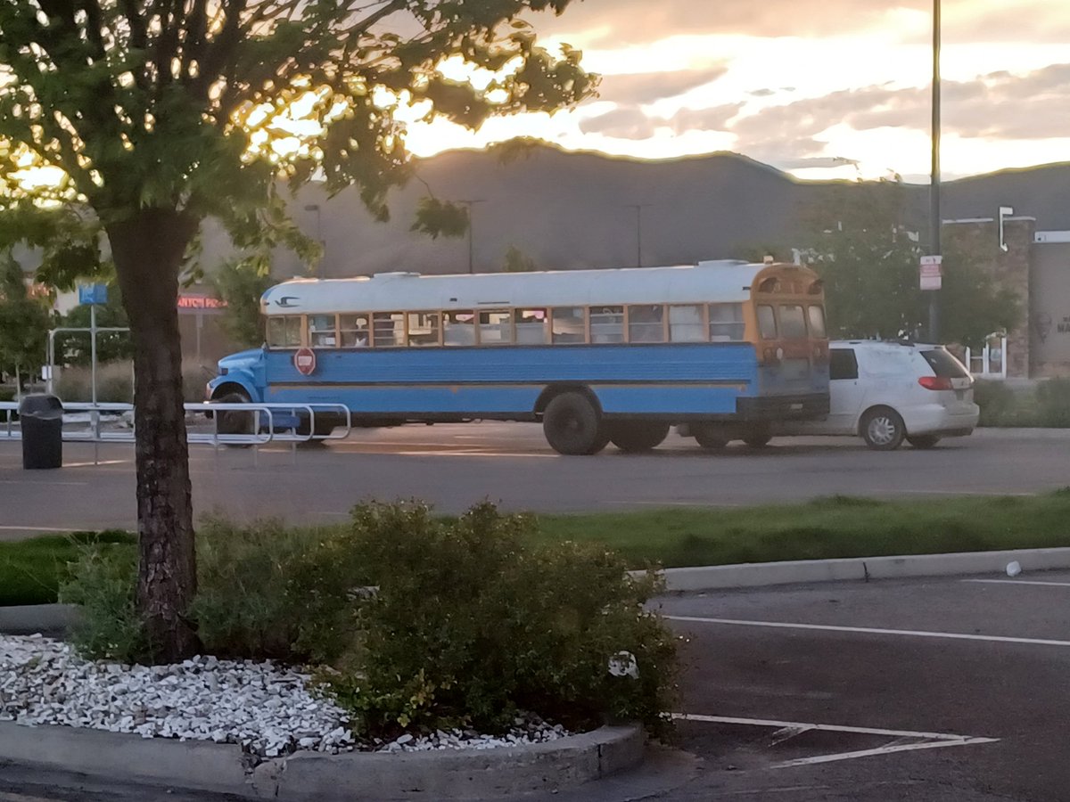 Just came out of Walmart (smalltown Utah). While shopping I felt I was in a diff country. No one speaking English, most appeared to be from somewhere else. I jokingly thought to myself, 'are they just bussing illegals straight to Walmart?' Went out and saw this bus. #utpol #Utah