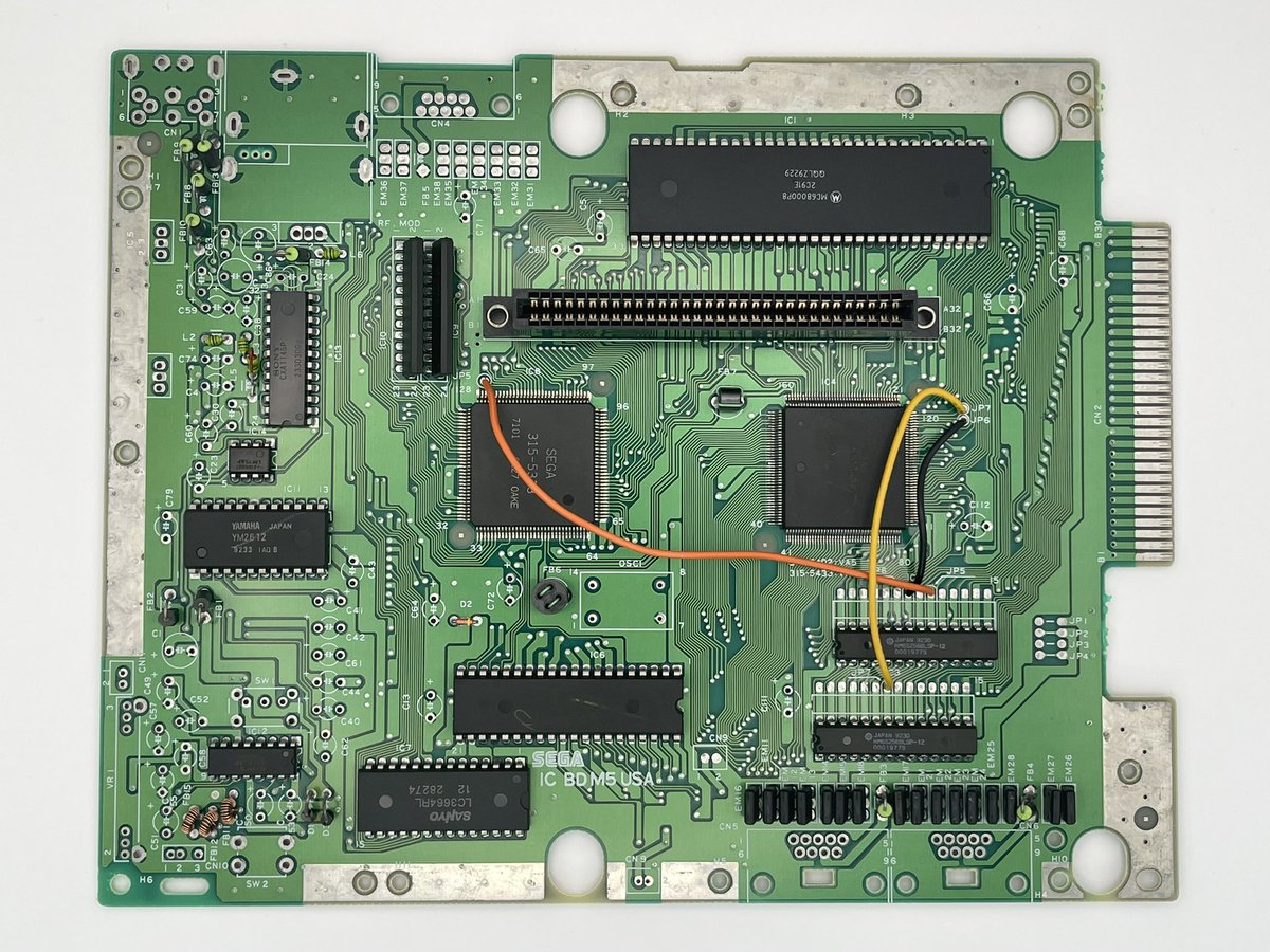 As I wait on the final parts for the Saturn restoration, the next project is already underway! Sega Genesis Model 1 VA6.5 using @zaxour awesome 3BPv2+ from @oshpark.