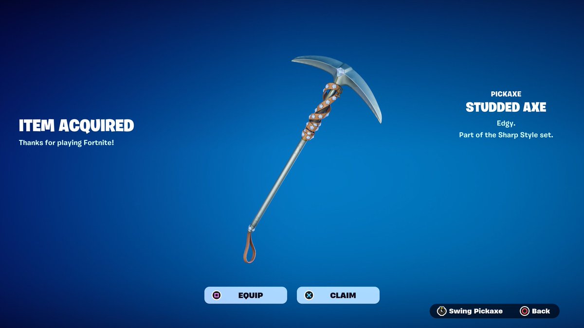 FORTNITE REMOVED STUDDED AXE PICKAXE FROM THE ITEM SHOP!