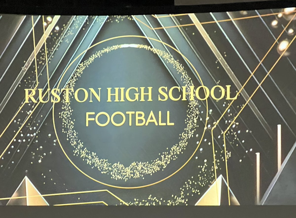 Congrats to Bayou Jamb awards winners for football
Overall Team - Ruston 
Men’s Coach - Jarrod Baugh
Offensive Player - Zerrick Jones
Defensive Player - Jadon Mayfield
Male Athlete - Tate Hamby