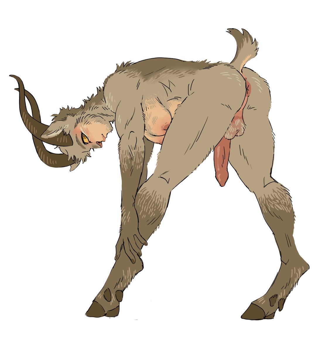 ok satyr laios. his fur is rly short and lays close to his skin so it emphasizes his muscles