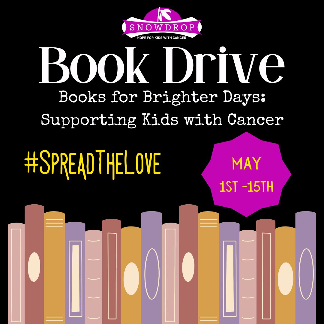 We have just 2 days left for our Book Drive for kids with cancer! 📚💜 Please help us get books for these kids in the hospital so they have a small escape during their treatment! 🎗💜 Shop our Amazon Wishlist here: amazon.com/hz/wishlist/ls… #HopeForKidsWithCancer