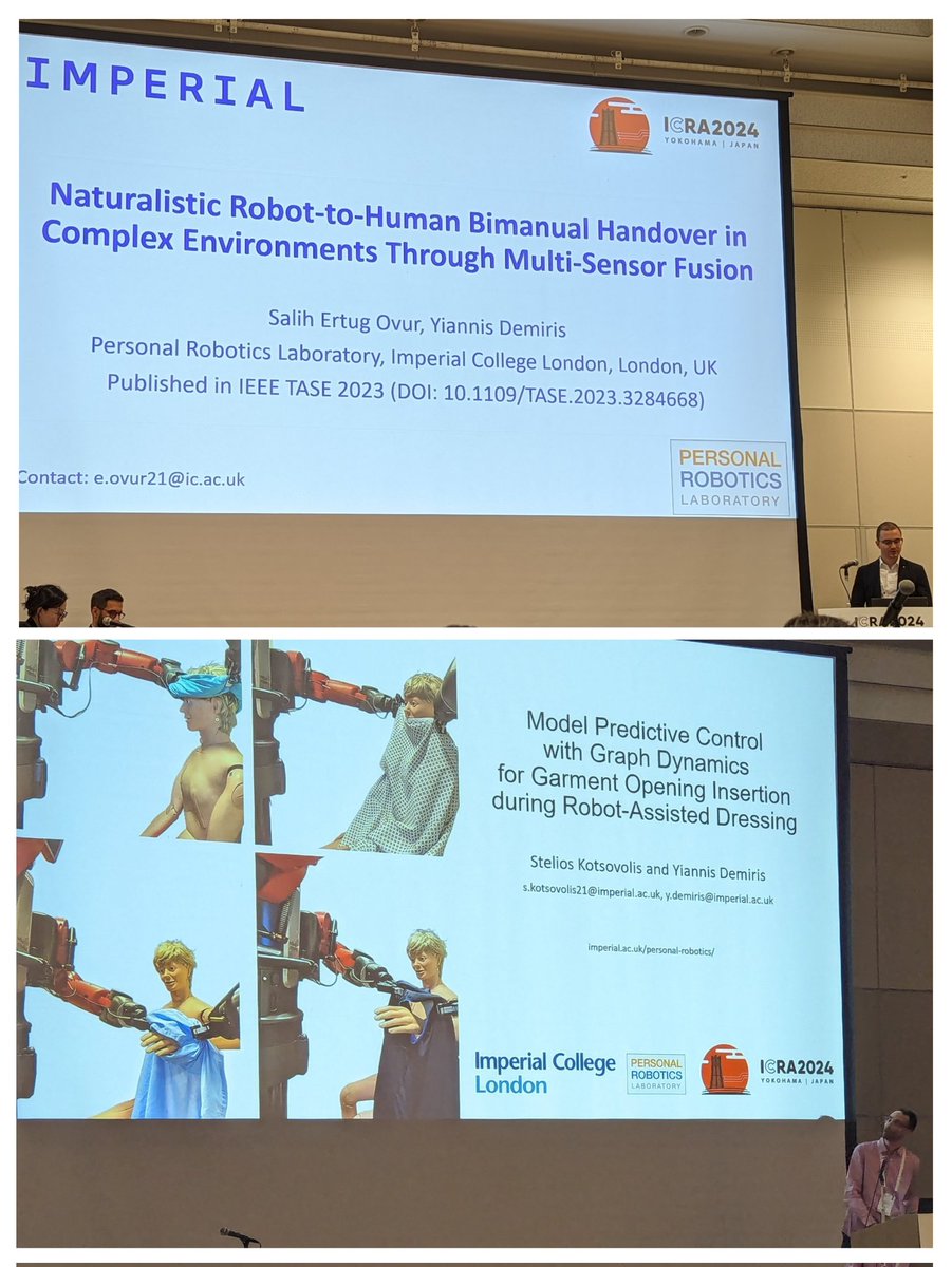 If you're at #ICRA2024 and missed Stelios' or Ertug's presentations this morning, come say hi during the poster session this afternoon, 13h30-15h00!