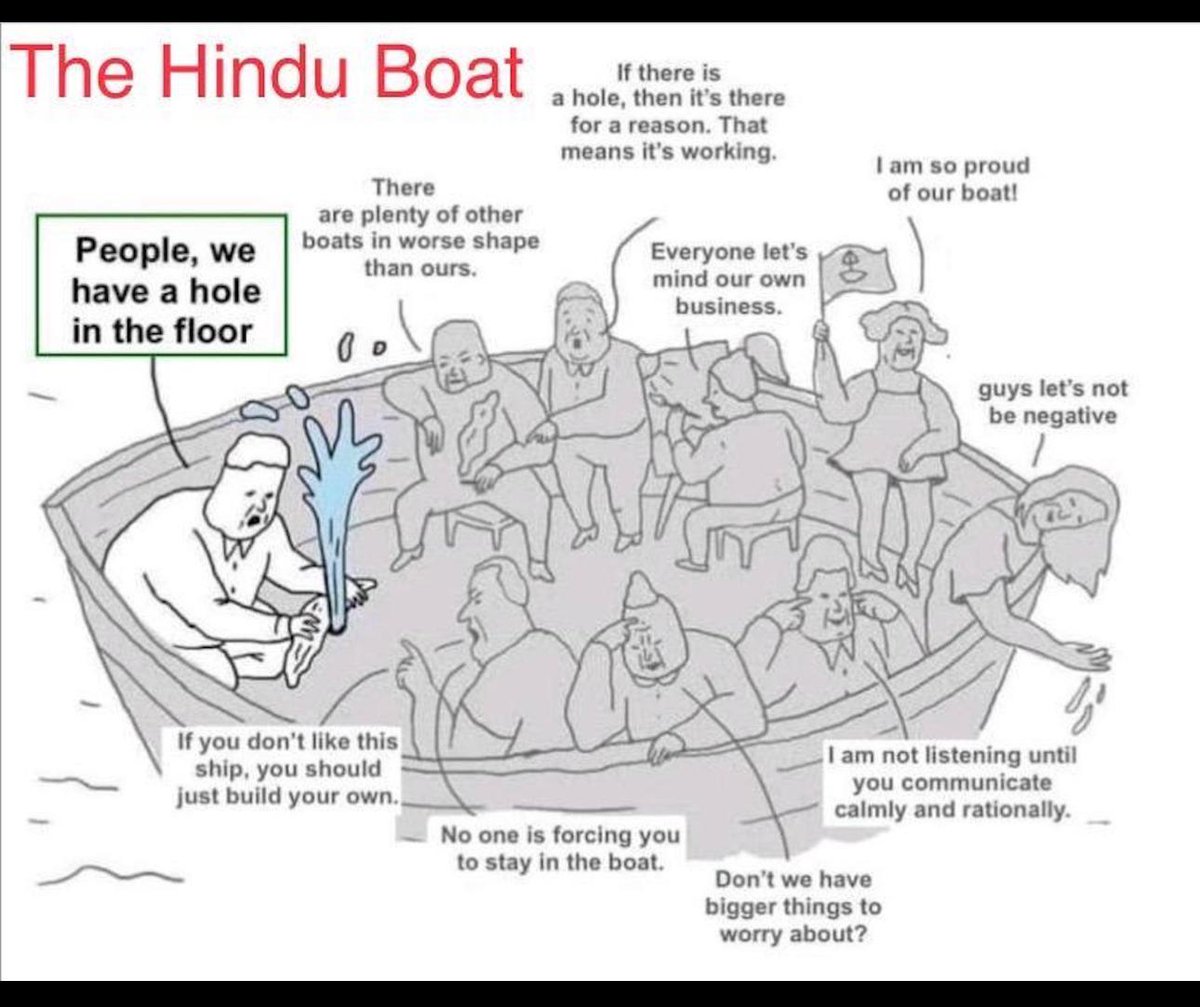 Sad but true. I'd add couple more: 1. Let's wait for the messiah 2. This boat's not perfect so let's jump overboard, forget the sharks 3. See, the other boats are better