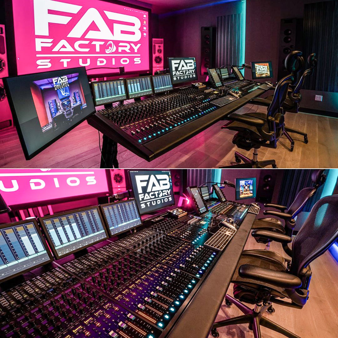 😍 Fab Factory Studio A 📷 instagr.am/fabfactorystud… ▶️ avid.com/s6 #dolbyatmos #mix #avids6 #fabfactorystudios #musicproduction #daw #avidprotools #protools #avid