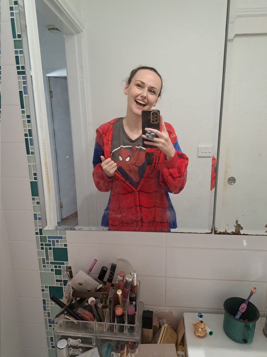 Little did the people know that beneath my Spider-Man onesie was another, more secret, Spidey