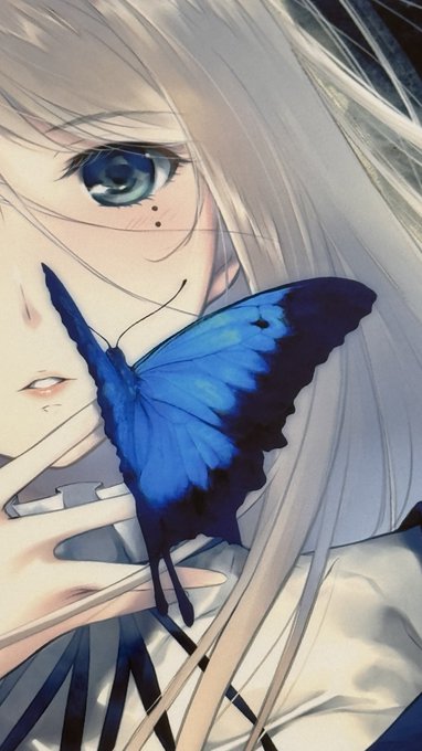「blue butterfly」 illustration images(Latest｜RT&Fav:50)