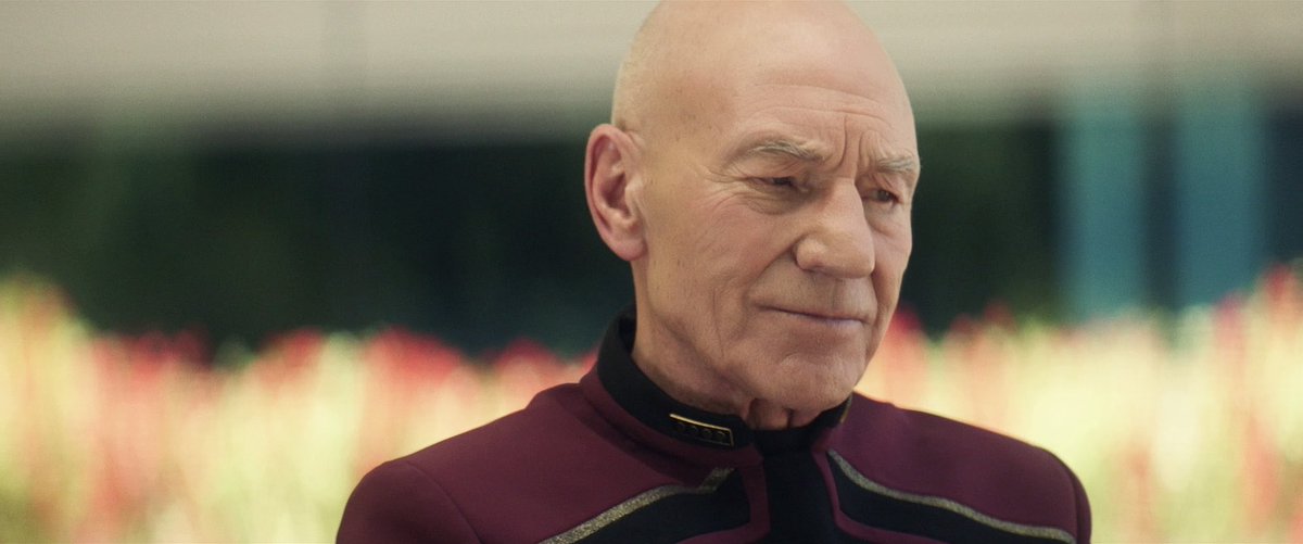 “From Alidar Jarok,” Picard adds. The older woman begins sobbing in silence. The daughter sits beside her mother, wrapping an arm around her. “We certainly don’t need a letter from a traitor.” Sadness falls on Picard’s face. “I imagine that you—” 6/9