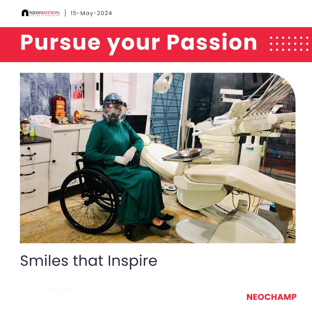 Meet Dr Rajalakshmi, a dedicated dentist from Bengaluru who doesn't let her spinal cord injury deter her from travelling to her clinic every day to ensure her patients smile brightly. #dentist #bengaluru #livelifetothefullest