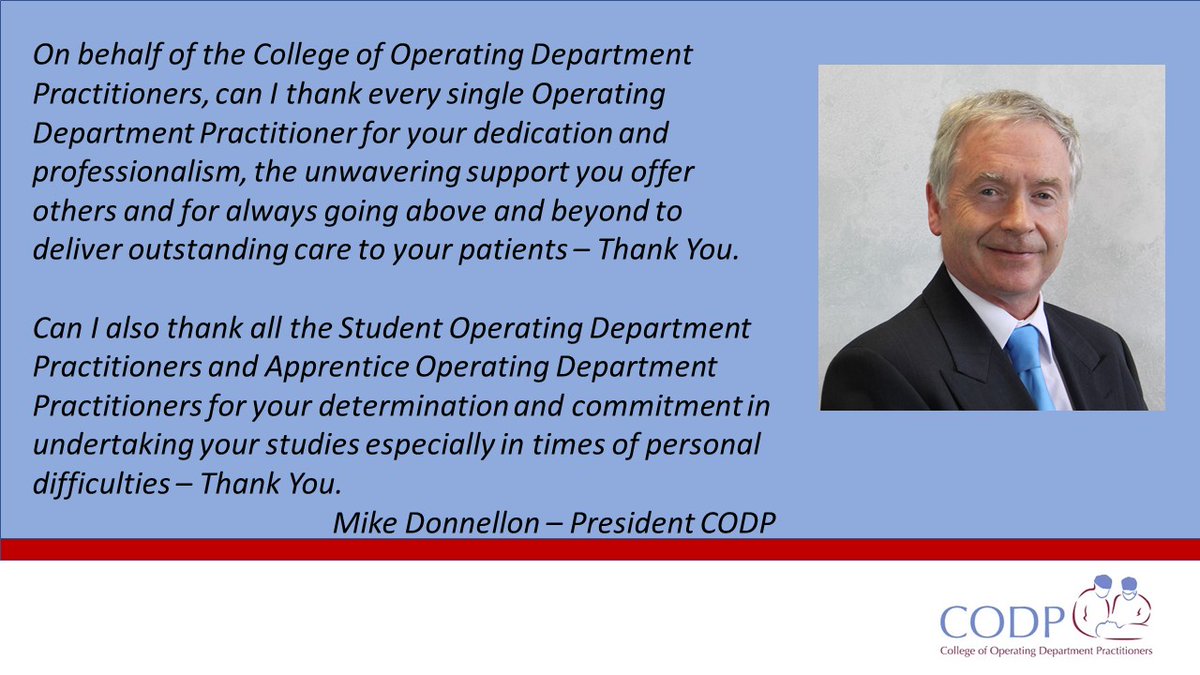 📢 Happy Operating Department Practitioner Day #ODPDay Today let us celebrate our wonderful profession - ODPs are to be hidden no longer #ODPHiddenNoLonger