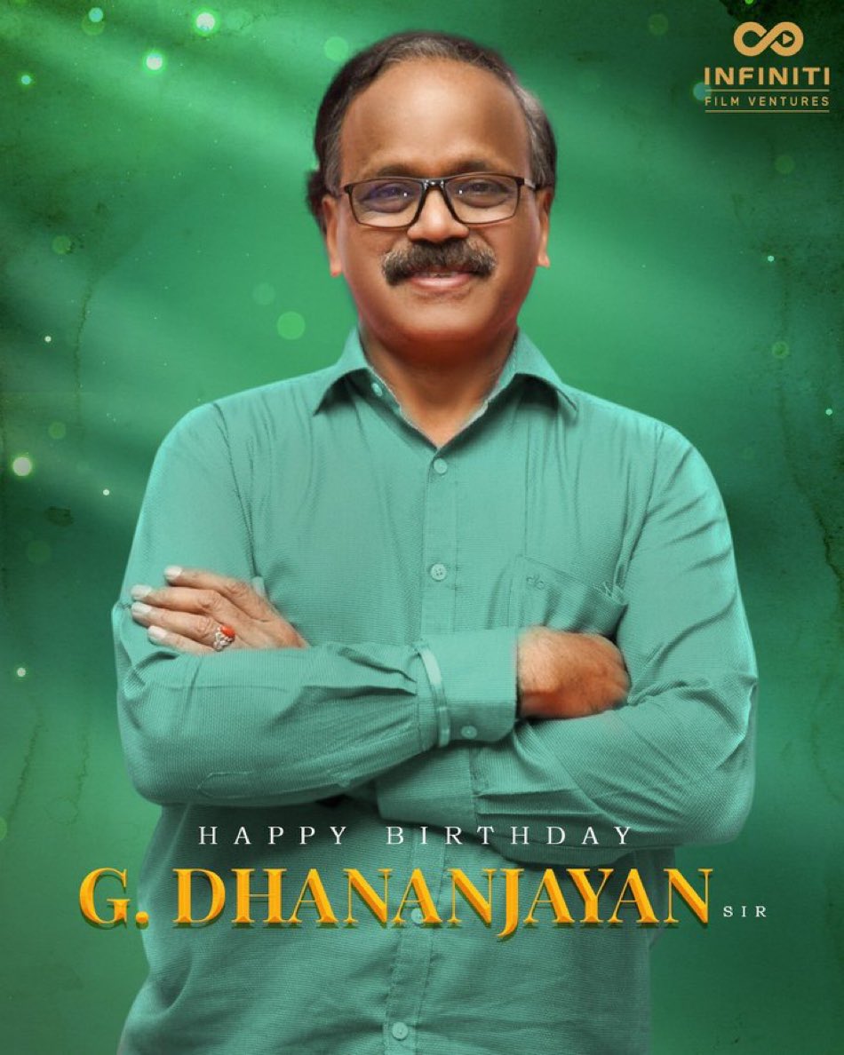 Happy birthday to my favorite @Dhananjayang sir. An esteemed producer and a very knowledgeable person, who is always striving hard to try new things and improve our industry. Can't wait for #Thangalaan and #Kanguva, his planning and marketing are crucial.