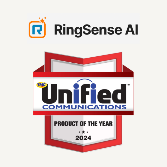 @RingCentral AI solution, RingSense AI, has been recognized as TMC’s Internet Telephony 2024 Unified Communications Product of the Year! Congratulations to the RingCentral team! ringcentr.al/4ajstba