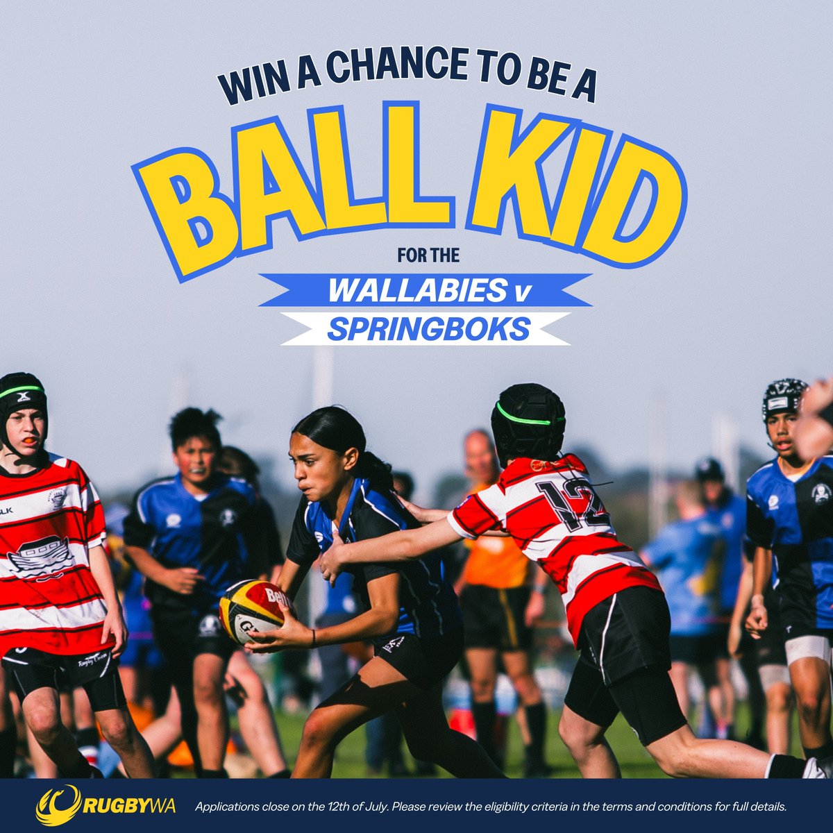 This is your chance to become one of the lucky Ball Kids at the Rugby Championship Test Match at Optus Stadium on 17 August 2024! 🏉

Register here 👇
wa.rugby/campaigns/ball…