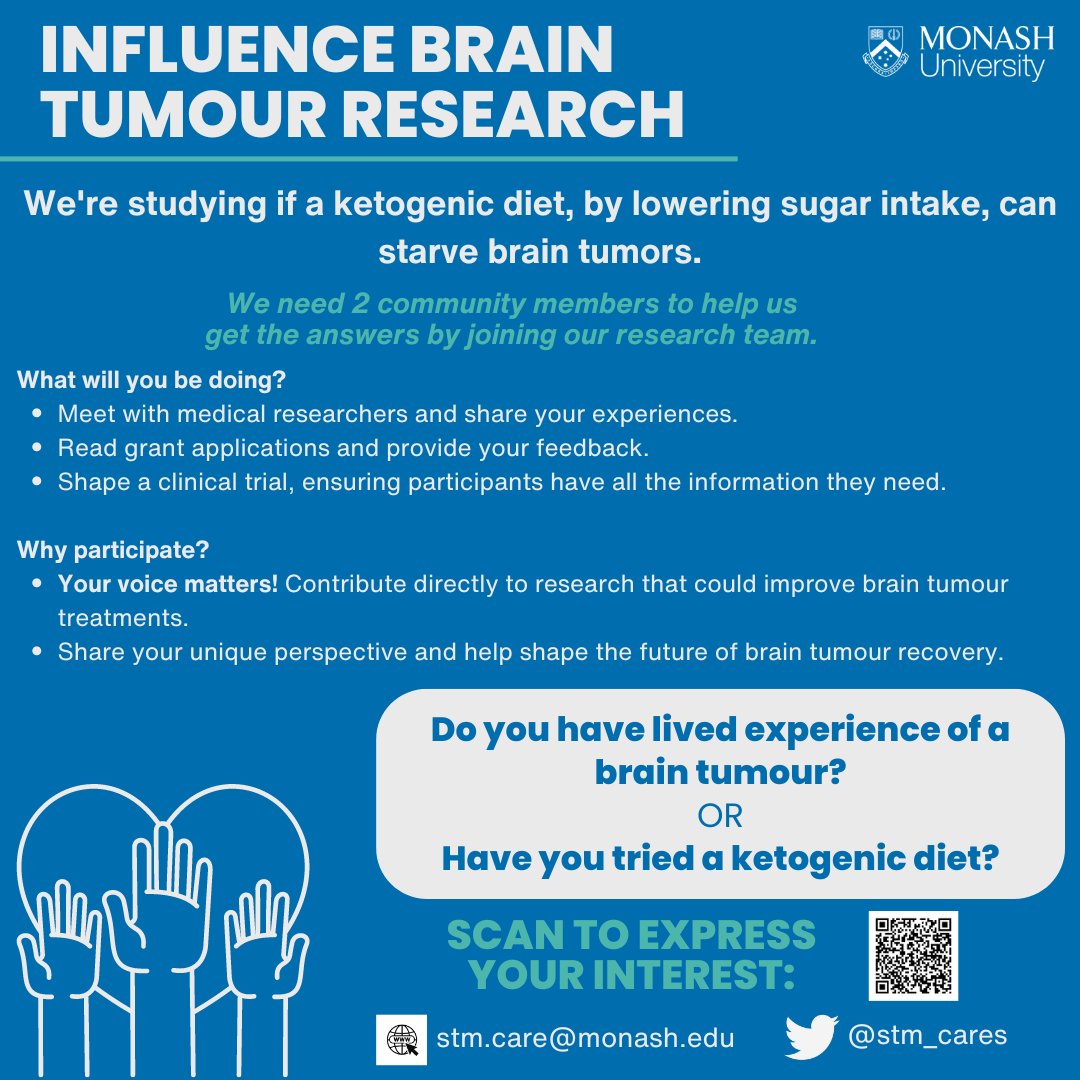 Can a #ketodiet starve a #braintumor? 🤔 We need your help to find out! YOUR VOICE MATTERS! 📣