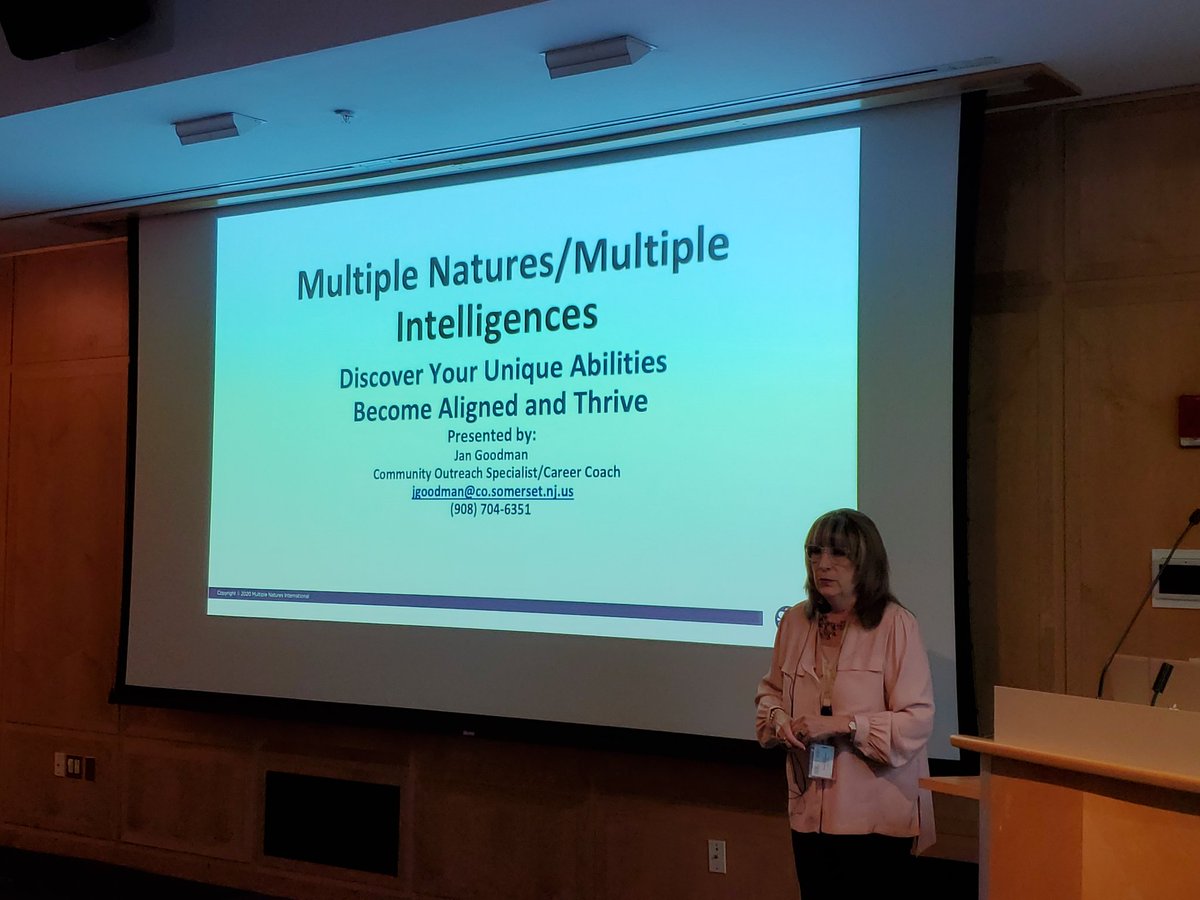 On Friday at @PrincetonPL Workforce Development Trainer Jan Goodman taught a big crowd of job seekers how to 'Align Their Potential' and identify their 'Natural Abilities and Multiple Natures' for an engrossing exercise in career development. THANKS, JAN!