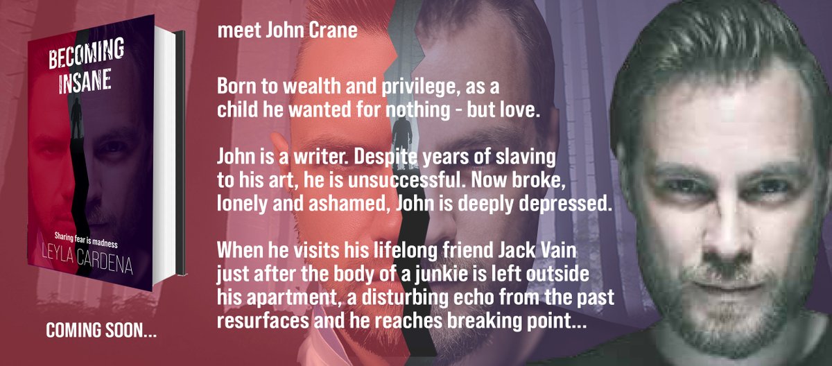 FREE ON #KindleUnlimited ! Via amazon.es/dp/B0BHKWLWMG/… you will discover John Crane, a writer who's imagination will run wild...too wild for his own sake. Becoming Insane, a mind twisting #thriller! 

#readersoftwitter #bookbloggers #booktwt #PsychologicalThriller #kindle #horror