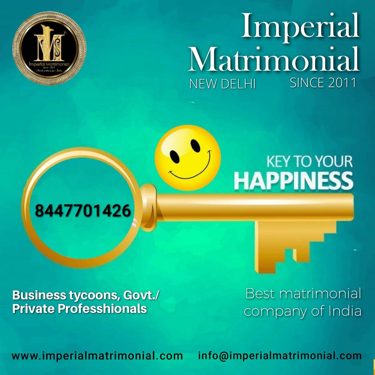 Imperial Matrimonial is the key that can open the lock to finding your life partner! Imperial Matrimonial New Delhi Mobile: 8447701426 #marriage #shaadi #premium #wedding #marriagebureau #tranding #viral #trendingpost #viralpost #elite #highclass #bride2024