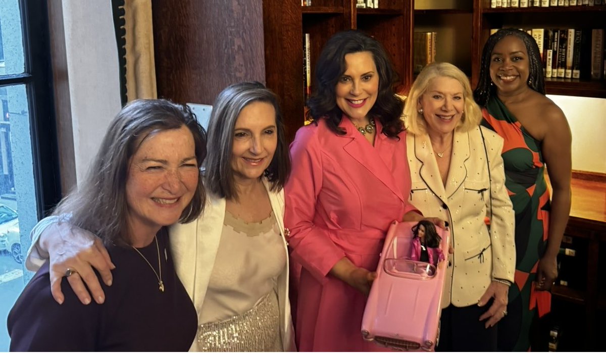 The #SistersInLaw caught up with ⁦@GovWhitmer⁩ and Governor Barbie, aka Lil Gretch, winner of best public service ad campaign on the Internet at ⁦@TheWebbyAwards⁩ in New York.