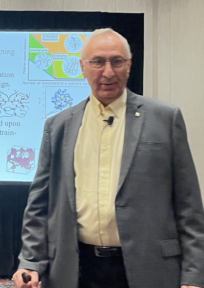 On Tuesday, 14 May 2024, Michael Rubinstein will give a talk at the Symposium on 

Fracture of Soft Materials

8:30 am Austin
9:30 am Boston
6:30 am San Francisco
3:30 pm Paris
9:30 pm Beijing

Zoom link and Program of Symposium—
sites.google.com/usacm.org/soft…

Please kindly repost.