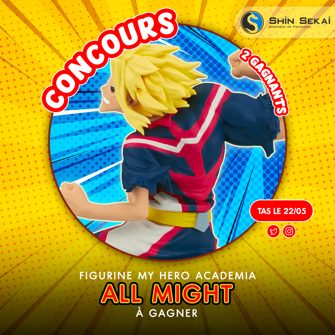 ✨🎁Concours!!🎁✨
On fête le retour de l'anime #MyHeroAcademia avec cette jolie figurine d'All Might ! 🔥

Pour participer :
👉Follow @shinsekaifr 
👉RT ce tweet
👉Tag un ami

📆TAS le 22 mai

1 gagnant Twitter / 1 gagnant Instagram