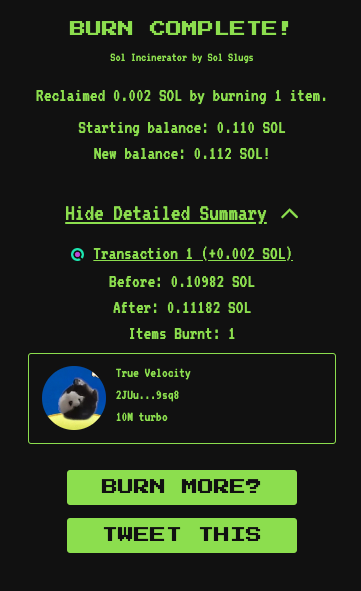 Turbocto's tweet photo. New 10M Beautiful $turbo tokens burned!! 🔥🔥🔥

Hitting the milestones to burn! 

lets go guys!

https://t.co/MOn3mPFFlM https://t.co/q7Cy4VeDoB