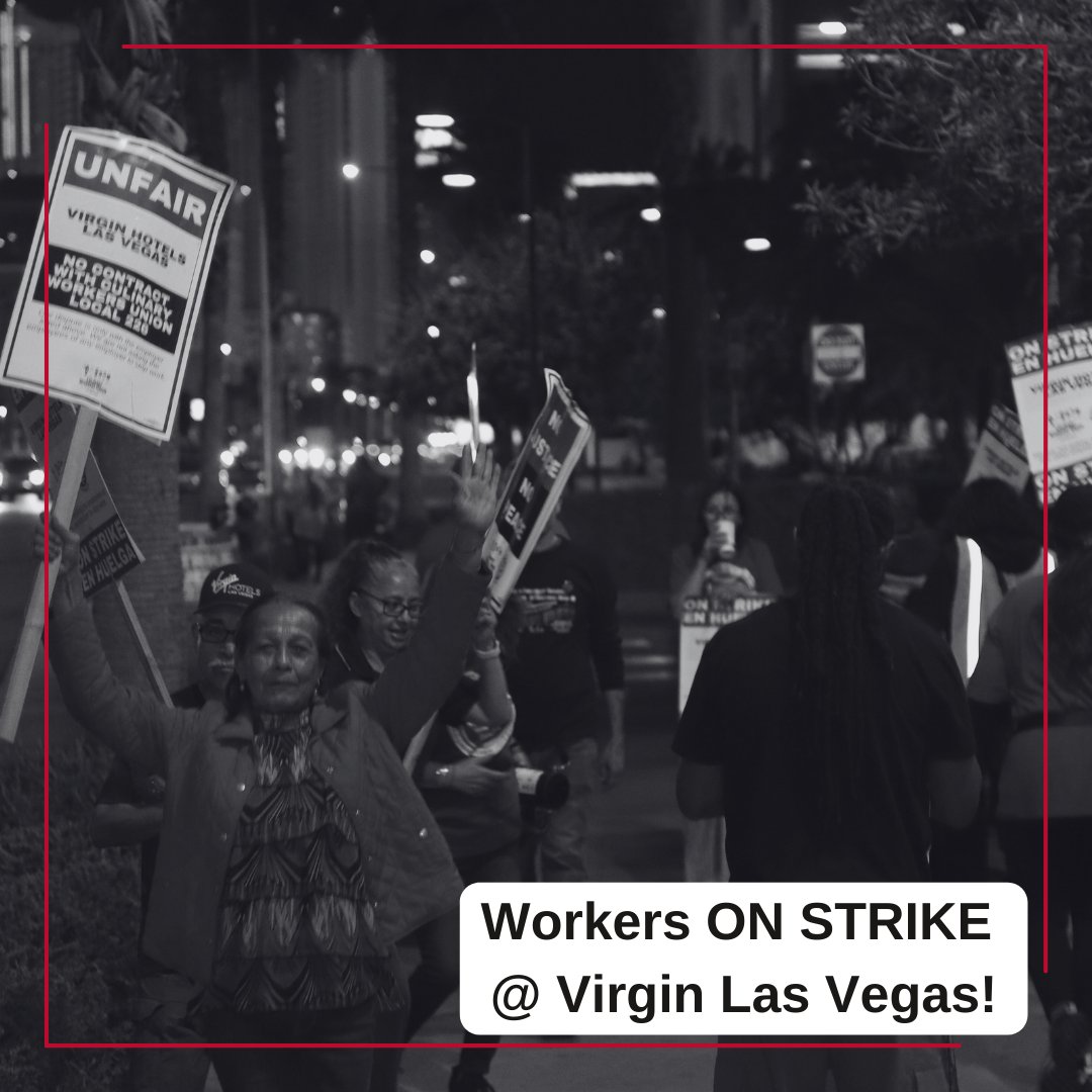 Last week at Culinary Union... ✊ Culinary Union continues the fight for working families. Here are some highlights of workers in action over the last week: 700+ workers went ON STRIKE at @VirginHotelsLV as they continue the push for a new 5-year union contract.