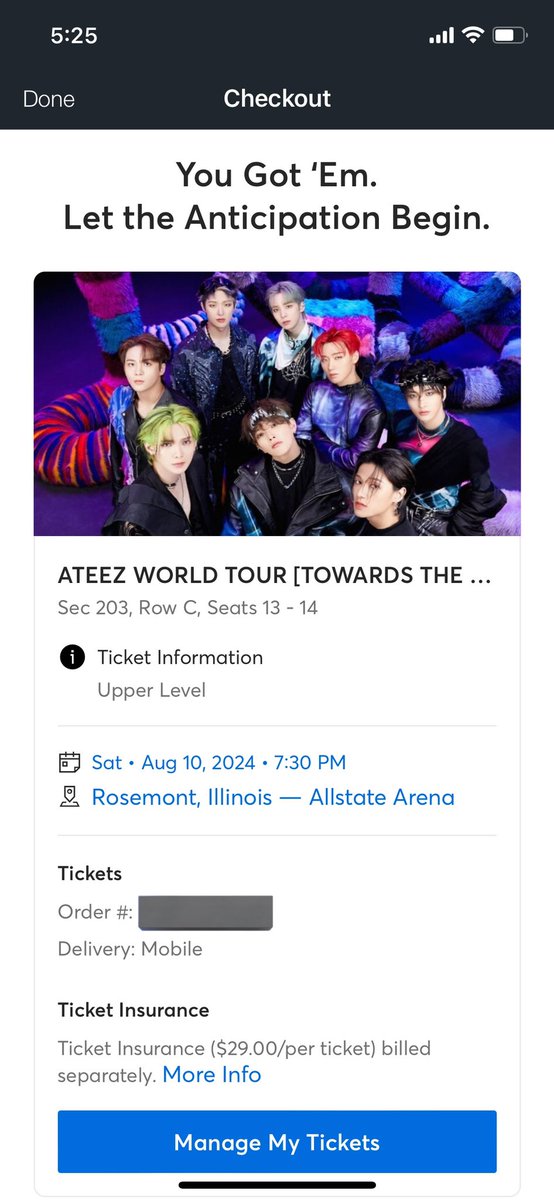 sugasmiles_93's tweet photo. WTS Price 300each unfortunately what I paid for, willing to give free albums/merch for both tickets that are bought. I believe I have to sell together not sure. Got new seats! So I have to sell these #wtsateez #ateez #ateezchicago Rosemont https://t.co/ViPWVAzT4R