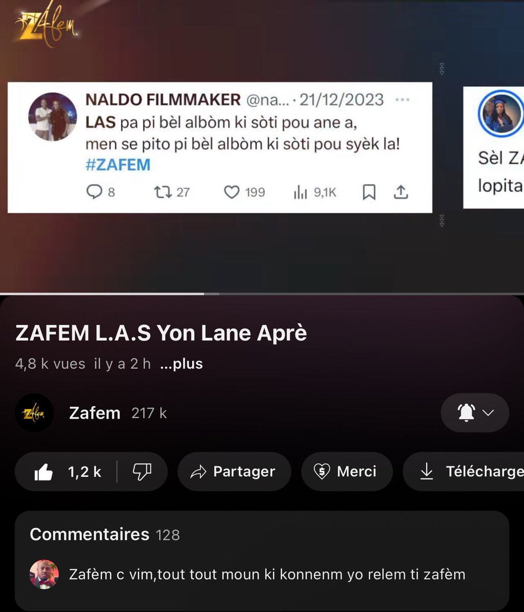 ZAFÈM 🫶🏾 

youtu.be/33ETFMn8YXo?si…