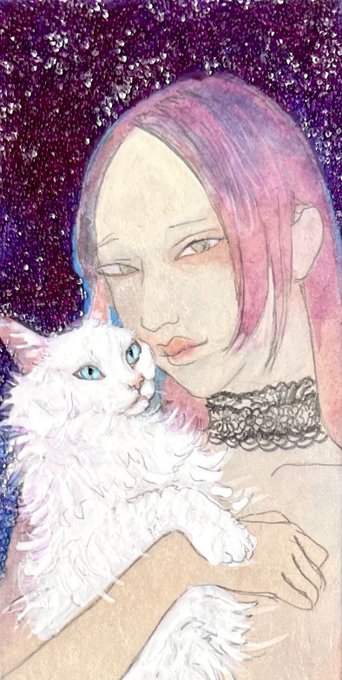 「holding animal holding cat」 illustration images(Latest)
