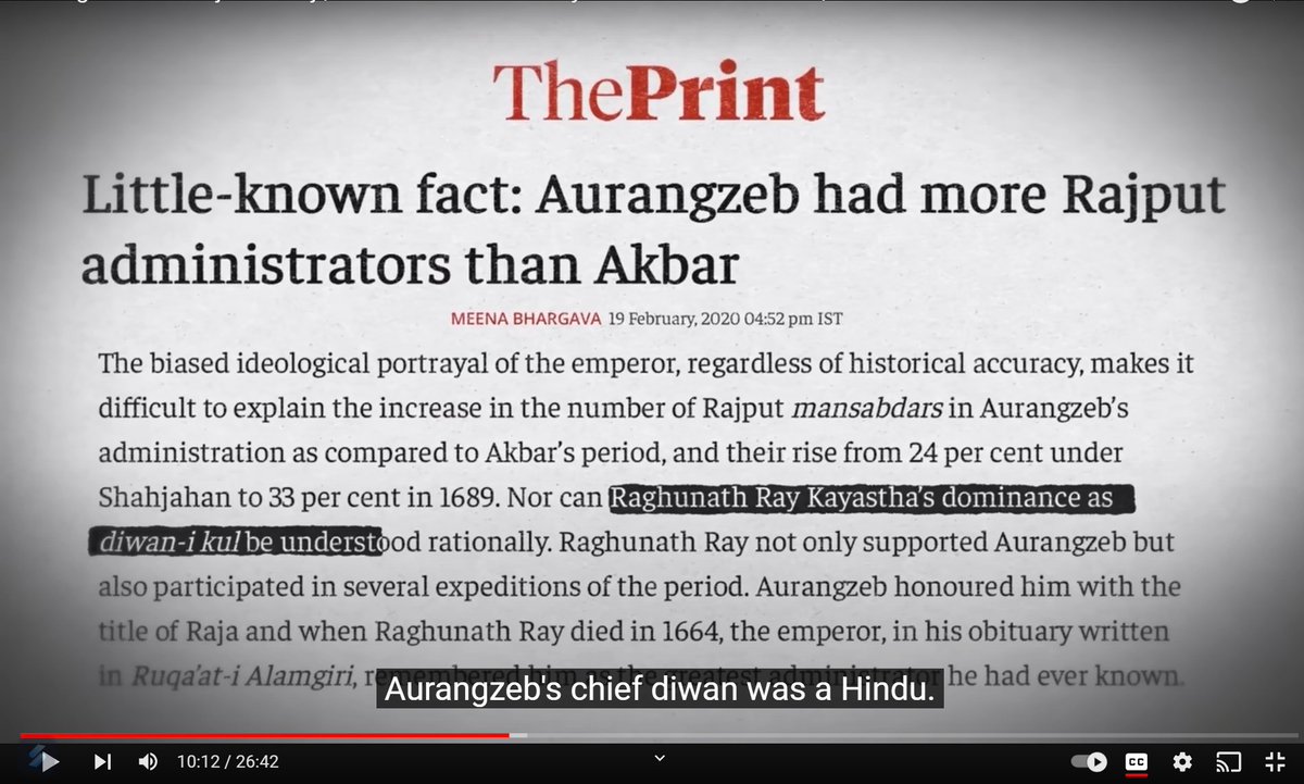 @dhruv_rathee Not satisfied with Shivaji, Dhruv Rathee moves onto Aurangzeb and tries to whitewash his crimes. But the dumbtard uses the same warped logic and the same logical fallacy.

Dhruv Rathee claims that Aurangzeb cannot be a Hindu hater because he had Hindus in his army.

Well, 92% of…