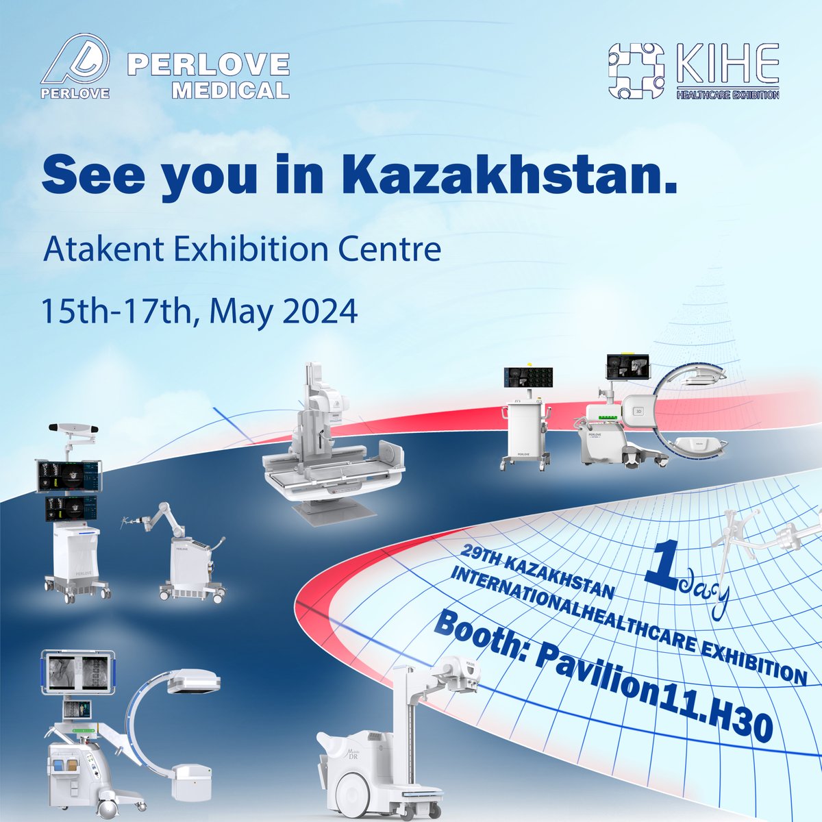 🎊 Such an exciting moment! 
Only 1 day left until the 29th Kazakhstan International Healthcare Exhibition, #KIHE2024! 🎈 
#PerloveMedical
#KazakhstanExhibition
#KIHEExhibition
#2024Exhibition
#Atakent
#MedicalInnovation
#MedicalImage
