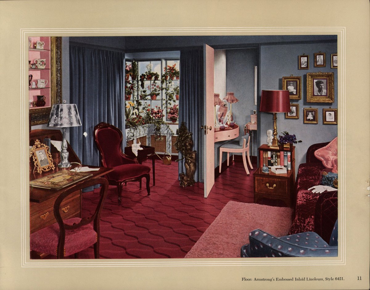 Armstrong Decorators' Answer Book 1949.

#interiors #vintage